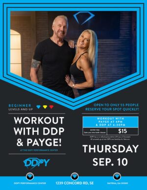 DDPY PC Workout Featuring DDP and Payge (Both Classes)
